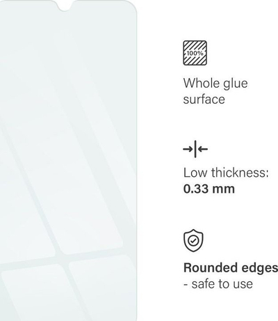 Qelq i fortë Blue Star 9H për Xiaomi Redmi 12C, 0.33mm, transparent
