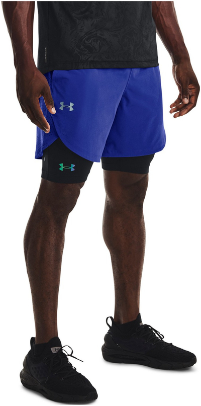 Кратки спортски панталони Under Armour Stretch Woven, мажи, технологија UA Storm, кралско сина