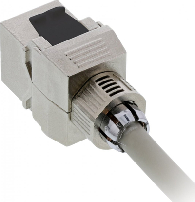 Modul rrjeti InLine RJ45 Keystone Jack, Cat 8.1, Snap In, i bardhë