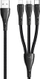 Kabllo karikimi Mcdodo CA-6960 3n1, USB në USB-C Lightning Micro USB, 1.2m, e zezë