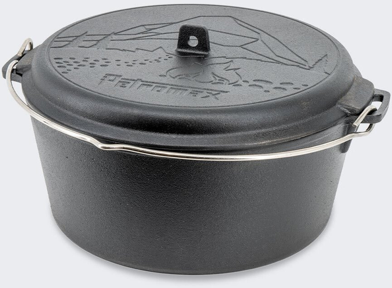 Tenxhere gize Petromax Dutch Oven Essential, 5.5L, për kamping, e zezë