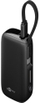Powerbank Goobay 5000mAh, me kabllo USB-C të futur brenda, 15W, i zi