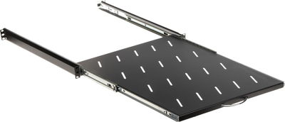 Rafth tërheqës për rack P19S 550, 19", 1U, i zi