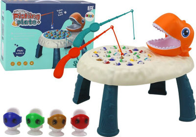 Loje shkathtesie Leantoys Fishing for Fish, tavoline, dinosauri portokalli