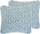 Set jastëkësh dekorativë Beliani GOREME, 45x45 cm, boucle, blu