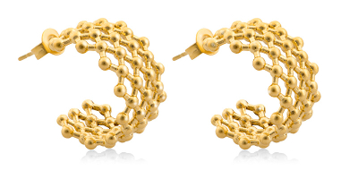 Troli Distinctive Gold-Plated Hoop Обетки VAAXF216G