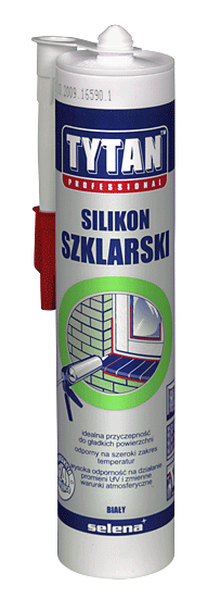 Ngjitës silikon Tytan, 310 ml, i bardhë