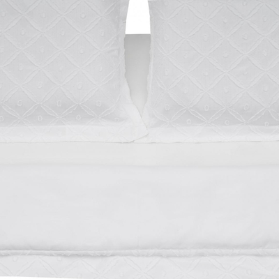 Set shtrati dopio Heinner Home, 220x240 cm, mikrofibër 100 GSM, i bardhë