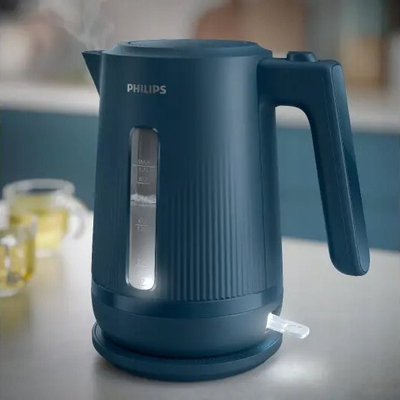 Çajnik elektrik Philips Series 3000 HD9411-70, 1.7L, Malibu blu