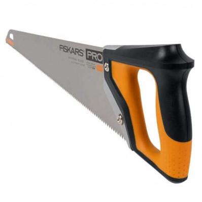Sharrë dore Fiskars, 55cm, 9 tpi, zezë/ portokalli