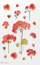 Stickerë dekorativë Appree Flowers Geranium, fletë 150x94mm, transparent