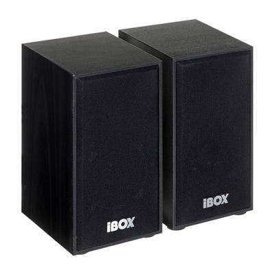 Bokse kompjuterike iBOX SP1, 2.0, me kabllo 3.5mm, të zeza