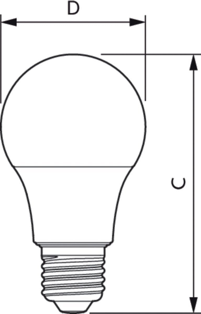 Llambë LED Philips PILA E27, 9W 806lm, 2700K, e bardhë