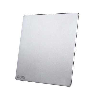 Pllakë pjekjeje pice Ooni Pizza Steel 13, çelik inox, 34cm x 34cm, argjend