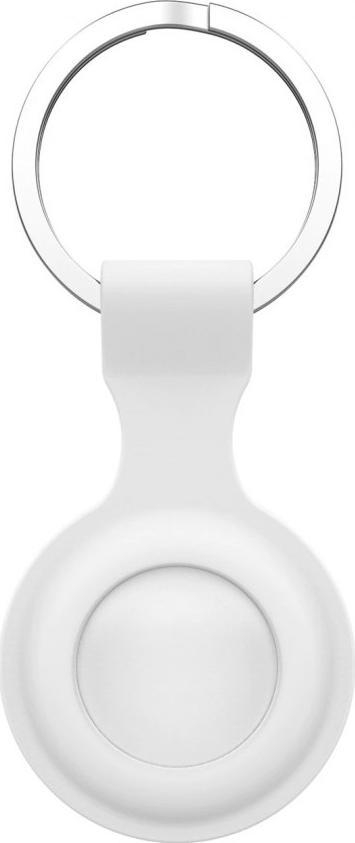 Çelësmbajtëse silikoni Loco Dot, për Apple AirTag, e bardhë