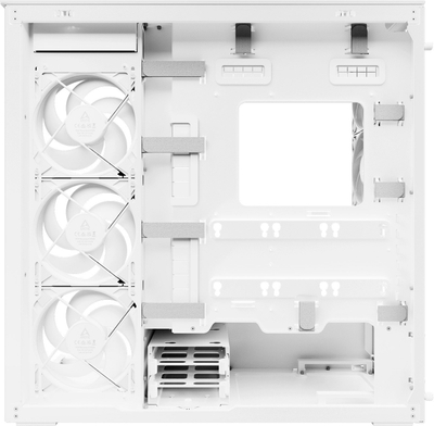 Kase kompjuteri Arctic Xtender, Mid Tower E-ATX, xham i temperuar, e bardhë