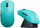 Mouse Leobog GM3 Cyan wireless me stacion karikimi, cyan