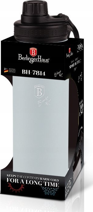 Shishe sportive BerlingerHaus Aspen Collection, 0.54L, çelik inox, gri mat