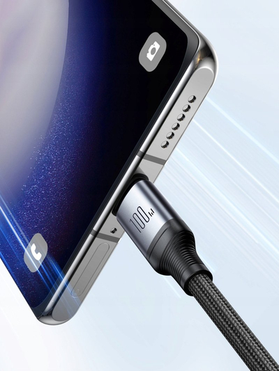 Kabllo karikimi Joyroom Strong Cable, 2 në 1 USB C në 2x USB C, 1.5m, 100W, gri