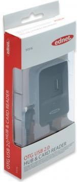 Lexues karte + USB Hub Ednet 2.0, i zi