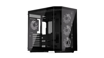 Kuti kompjuterike Krux Empero, MIDI Tower, 4x 120mm ARGB, e zezë