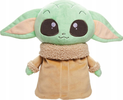 Lodër pelushi Mattel Star Wars Grogu që kërcen, me zëra, 27.5 cm, jeshile