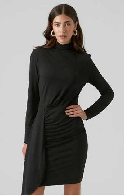 Fustan Vero Moda VMHEVI Regular Fit 10295746 Black
