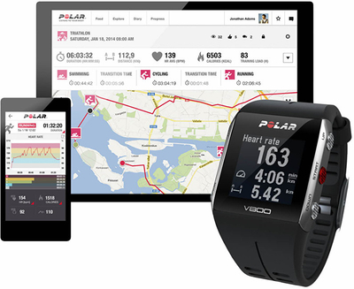 Matës aktiviteti Polar V800 HR, i kaltër