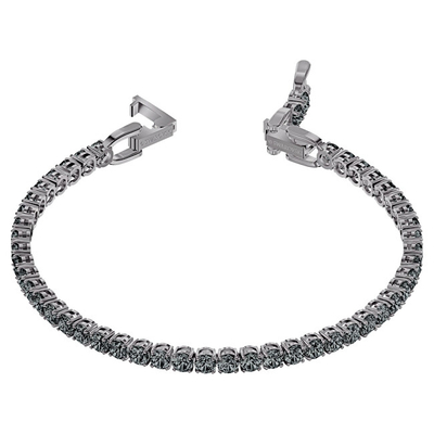 Byzylyk për femra Swarovski Tennis Deluxe 5514655, i hirtë