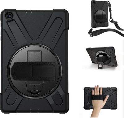 Mbështjellëse tablet eStuff për Samsung Galaxy Tab A 10.1, modeli 2019, tip cover, e zezë