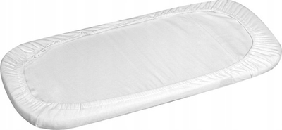 Çarçaf djepi Jersey, pambuk 100%, 35 x 75 cm, i bardhë