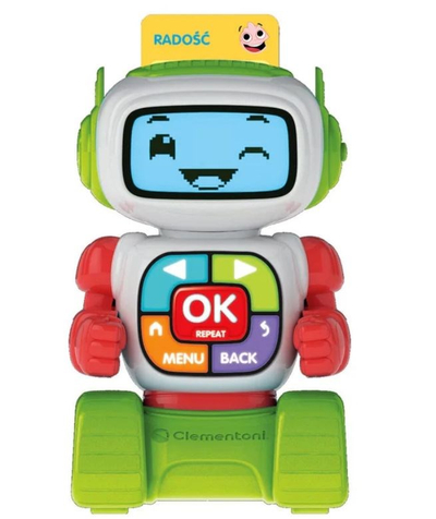 Robot edukativ Eddie, interaktiv, për fëmijë 4-6 vjeç, shumëngjyrësh