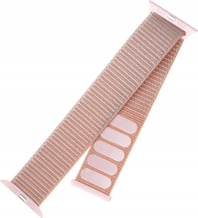 Ремен FIXED Nylon Strap Pro, за Apple Watch 38mm 40mm, најлон, rose gold