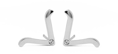 Vathë Vuch "V" Visage Silver