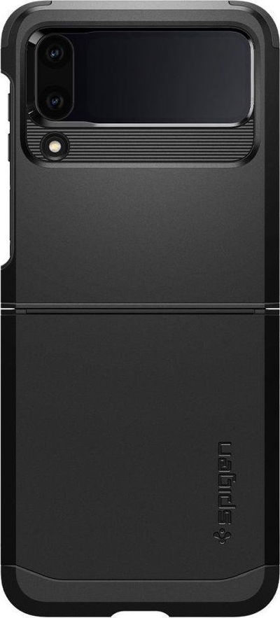 Mbrojtëse telefoni Spigen Tough Armor, Samsung Galaxy Z Flip 4 5G, duruese nga goditjet, e zezë
