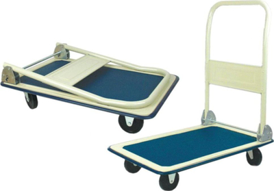 Karre transporti Brüder Mannesmann M 096-T, 75kg, kornizë çeliku, blu