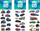 Ngjitëse me makina Starpak Sticker Boo Cars, set dekorativ, 7x18 cm, shumëngjyrëshe