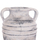 Vazo dekorative HomeMarkt VERMO HM4398, terrakote, 21x22cm, gri e çelët