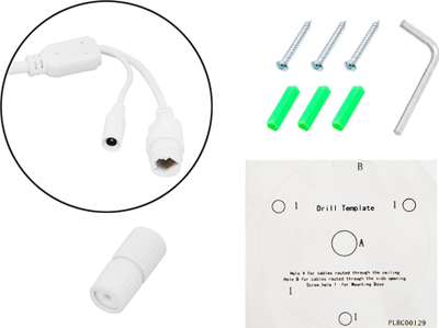 Kamerë IP Blow BL-I4ECO28BWP, 4MP, PoE me mikrofon, e bardhë