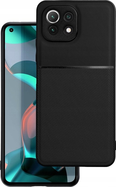 Këllëf telefoni Forcell Noble për Xiaomi Mi 11 Lite 5G, i butë, antirrëshqitës, i zi