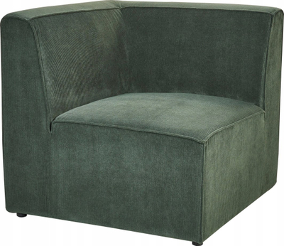 Divan 2 vendesh LEMVIG, korduroy, 166 cm, jeshile e errët