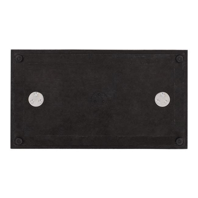 Bazë metalike dyshe e bardhë mat 40×70×72 cm me rregullues (HM435.12), bardhë