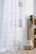 Perde me pompoma White Embroidered Voile, 140x260 cm, poliester, e bardhë