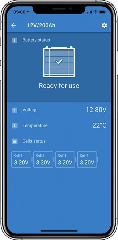 Bateri litium Victron Smart LiFePO4 12.8V, 100Ah, blu