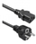 Kabllo rryme Qoltec SCHUKO CEE 7/7 në IEC C13, 3x0.75mm², 1.5m, e zezë
