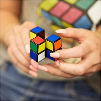 Loja puzzle Rubik's Edge 3x3x1, një shtresë, shumëngjyrëshe