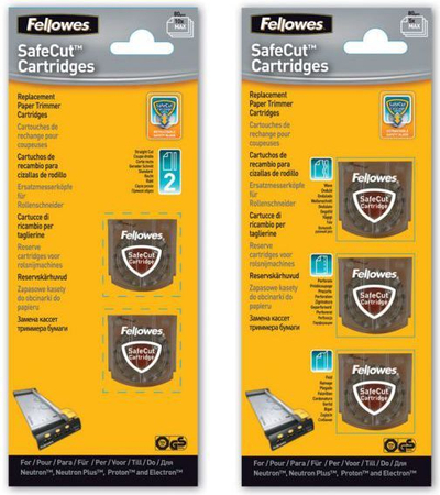 Brisqe për prerje Fellowes Straight Safecut, 2 copë  (5411401)