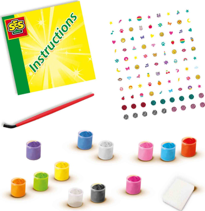Set kozmetike për thonj Ses Creative Nail Art, për kalamaj 6+, shumëngjyrësh
