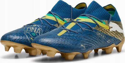 Këpucë futbolli Puma Future 7 Ultimate FG, FUZIONFIT360, për fushë të fortë, blu