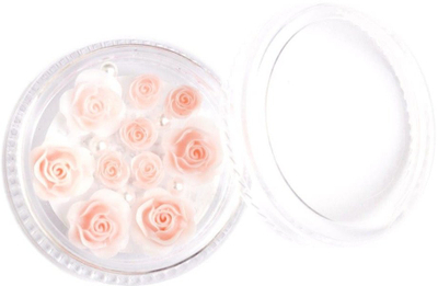 Dekorime 3D për thonj Hi Hybrid 903 Rose Garden, lule dhe perla, ngjyra pastel